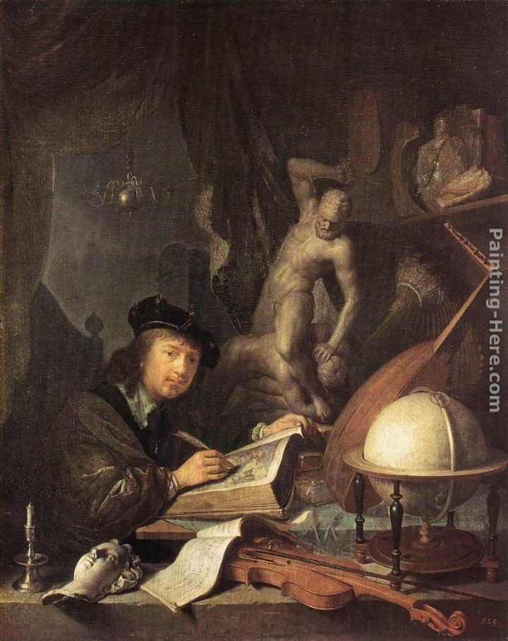 Gerrit Dou Painter in his Studio